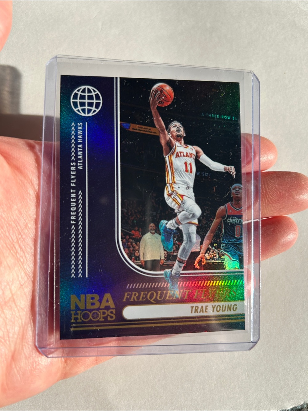 NBA Hoops Trae Young Frequent Flyers Basketball Card - Blue & Gold